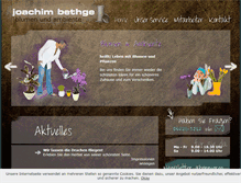 Tablet Screenshot of blumen-bethge.de